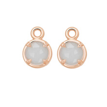 Bron BRON Creoolhangers Mira Mira 18k Roségoud met Maansteen 8OR4856MWB