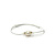 Y&G Y&G Armband Parel met 14k geelgoud en wit satijn 614746