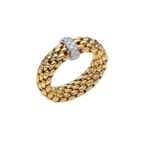 Fope FOPE Ring Flex-It Vendôme 18k Geelgoud met diamant 55902AX_BB_G_XBX_00M