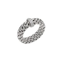 Fope FOPE Ring Flex-It Vendôme 18k Witgoud met diamant 55902AX_BB_B_XBX_00M