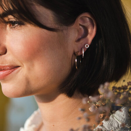 Bron BRON Joy Oorsteker 18k Roségoud met 0.10ct diamant 8OR4880BR