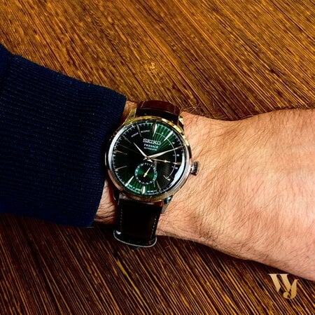 Seiko Seiko Presage automaat Horloge met groene wijzerplaat SSA459J1