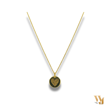 Minitials Minitials Kleine Disc Collier 18k geelgoud 607766