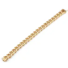 HuisCollectie MONZARIO Classics Armband 14k Geelgoud 6.8mm 965-A GEEL