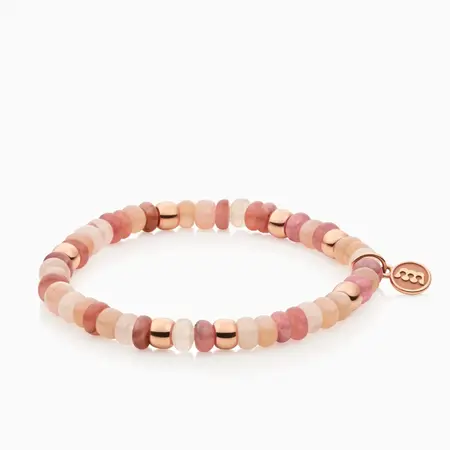 Bron BRON Armband Reflex 18k Roségoud met Maansteen, Rhodochrosiet en roze Beryl 8AR3985MIX23