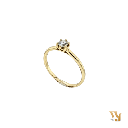 R&C R&C Ring Royale 14k Geelgoud met diamant RIN2130-S-GG-0,20PW-55