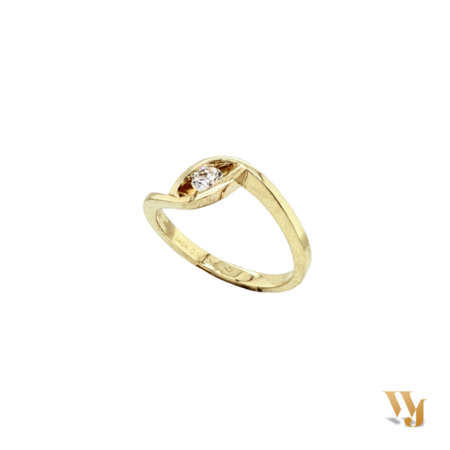 R&C R&C Ring 14k Geelgoud met diamant RIN0065-0.19