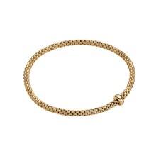 Fope FOPE Armband Flex-it Prima 18k Geelgoud met diamant 01M08BX_BB_G_XGX_00L