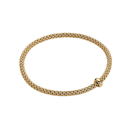 Fope FOPE Armband Flex-it Prima 18k Geelgoud met diamant 01M08BX_BB_G_XGX_00L