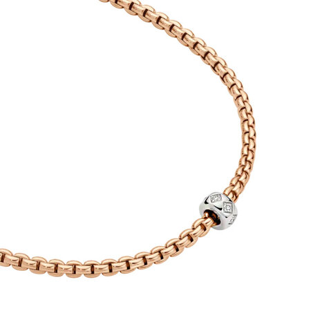 Fope FOPE Collier Eka 18k Roségoud met diamant 73101CX_BB_R_XBX_045