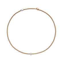 Fope FOPE Collier Eka 18k Roségoud met diamant 73101CX_BB_R_XBX_045