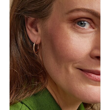 Bron BRON Creolen Lux 18k Roségoud met diamant 7OR477920CBR