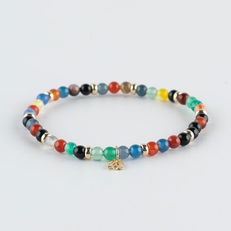 Y&G Y&G Armband 14k geelgoud met Agaat - 10-4004