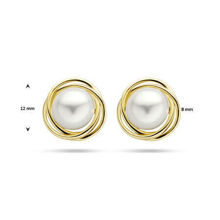 HuisCollectie HuisCollectie Oorstekers 14k geelgoud met parel 614943