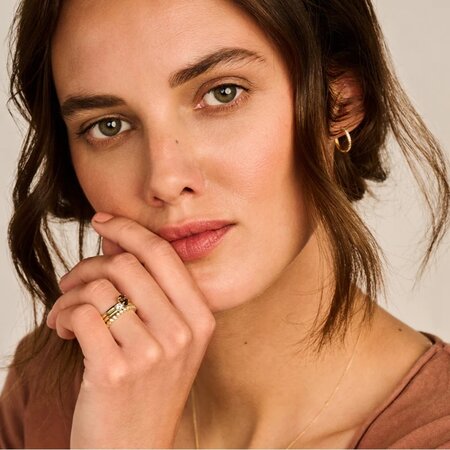 Blush Blush Ring 14k geelgoud met Rookkwarts 1242YSQ