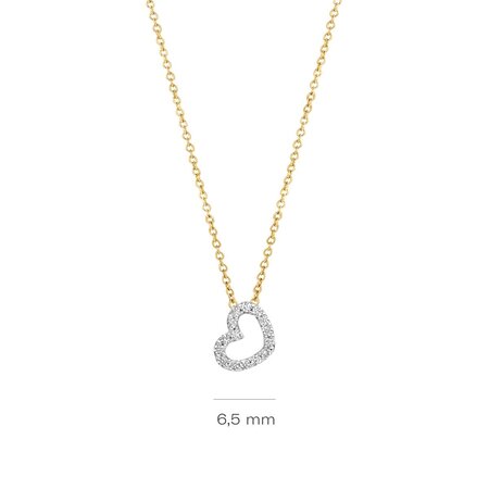Blush Blush Diamonds Collier 14k bicolor met diamant 3608YDI