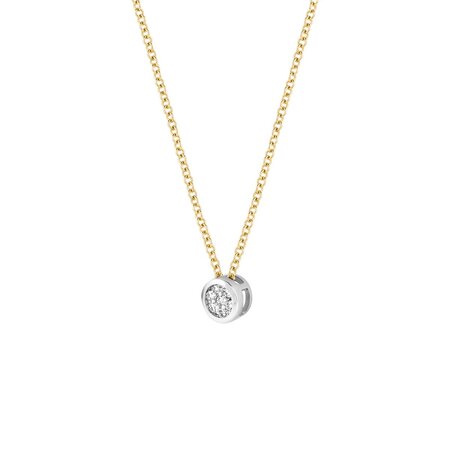 Blush Blush Diamonds Collier 14k bicolor met diamant 3600BDI