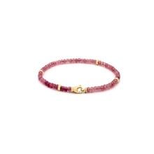 Mrs.Janssen Mrs. Janssen Armband 14k Geelgoud met roze Spinel 614981