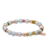 Bron BRON Armband Reflex 18k Roségoud met Akoyaparels en een mix van Toermalijn 8AR4044AKB7MT