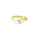 R&C R&C Ring Victoire 14k Geelgoud met diamant RIN0038