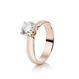 R&C R&C Ring Signature 18k Roségoud met diamant RIN6005-RG-1.02ct