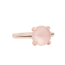 Bron BRON Ring Catch 18k Roségoud met Rozekwarts 10mm 8RR4782RQC