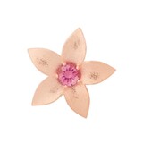 Bron BRON Broche Poppy 18k Roségoud met Roze Toermalijn 8BR1293MRT