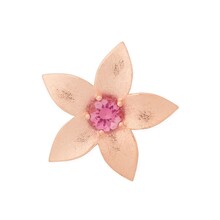 Bron BRON Broche Poppy 18k Roségoud met Roze Toermalijn 8BR1293MRT