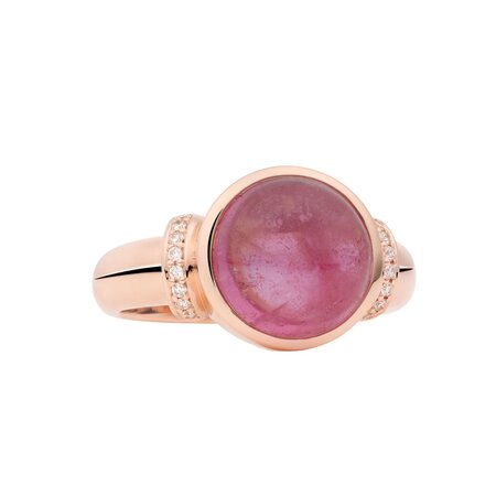 Bron BRON Ring Toujours Ajour 18k Roségoud met Toermalijn en diamant 8RR4876RTCBR