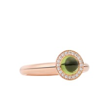 Bron BRON Ring Sushi 18k Roségoud met Peridot en diamant 8RR4931PECBR