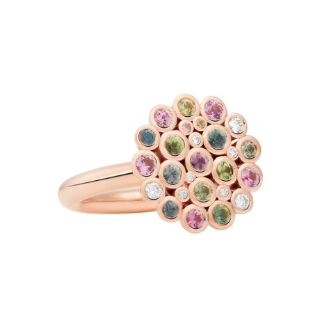 Bron BRON Ring Confetti 18k Roségoud met Saffier en diamant 8RR4939BRMK/5