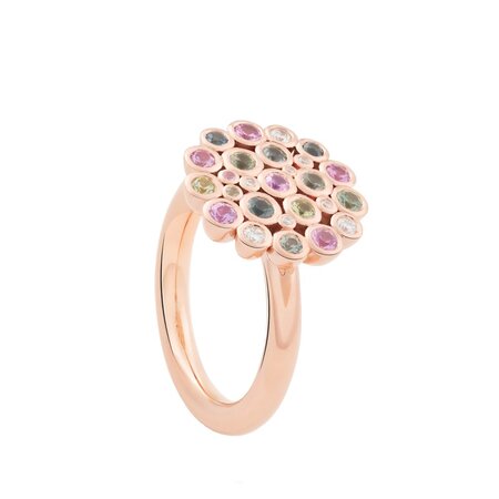 Bron BRON Ring Confetti 18k Roségoud met Saffier en diamant 8RR4939BRMK/5