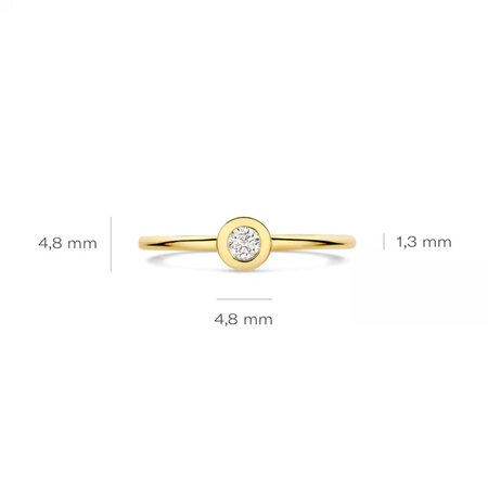 Blush Blush Ring 14k geelgoud met zirkonia 1273YZI