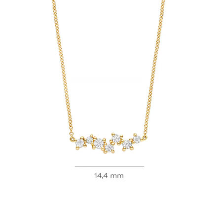 Blush Blush Collier 14k geelgoud met zirkonia 3191YZI