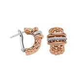 Fope FOPE Creolen Panorama 18k Roségoud met diamant 58904OX_BB_R_RBR_000