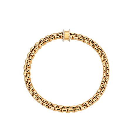 Fope FOPE Armband Flex-It Eka 18k Geelgoud met diamant 72810BX_BB_G_XGX_00M