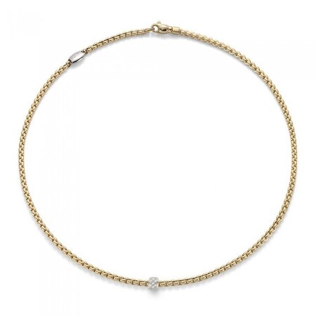 Fope FOPE Collier Eka 18k Geelgoud met diamant 73001CX_PB_G_XBX_045