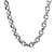 Monzario Monzario Links Collier 14k Witgoud 9mm 526C WIT