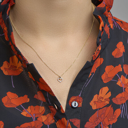 HuisCollectie HuisCollectie Hanger 14k geelgoud met zirkonia 615222