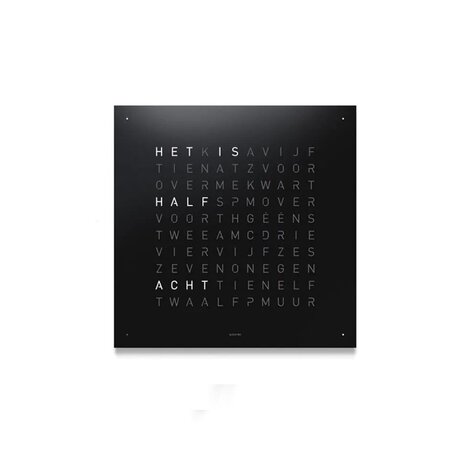 Qlocktwo Qlocktwo Frontpaneel Black 45x45