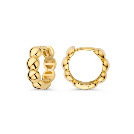 Mrs.Janssen Mrs.Janssen Creolen Bolletjes 14k geelgoud 615299