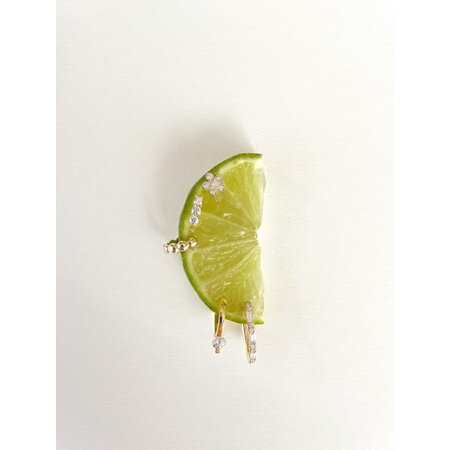 Mrs.Janssen Mrs.Janssen Creolen Bolletjes 14k geelgoud 615299