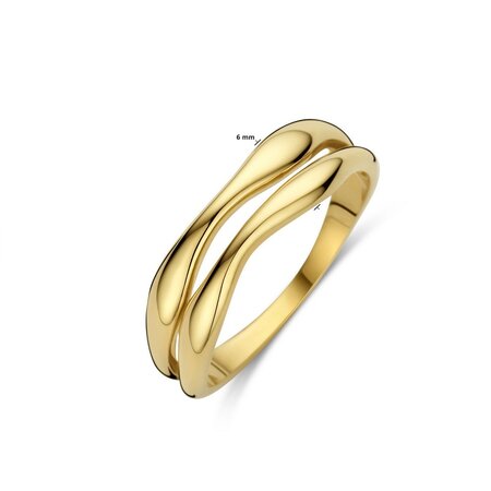 Mrs.Janssen Mrs.Janssen Waves Ring 14k geelgoud 615327