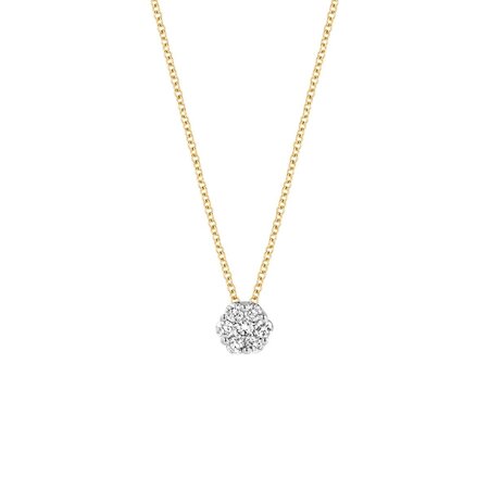 Blush Blush Diamonds Collier 14k Geelgoud met 0.15ct diamant 3603BDI