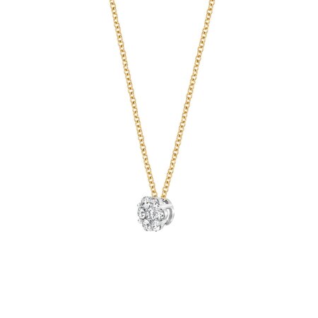 Blush Blush Diamonds Collier 14k Geelgoud met 0.15ct diamant 3603BDI