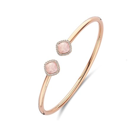 Tirisi Tirisi Milano Sweeties Bangle 18k Roségoud met Rozekwarts TB2210PQP