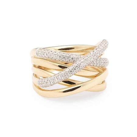 Katinka Berretty Katinka Berretty Ring Diamond Xpression 14k Bicolor met diamant 01RGW002BR