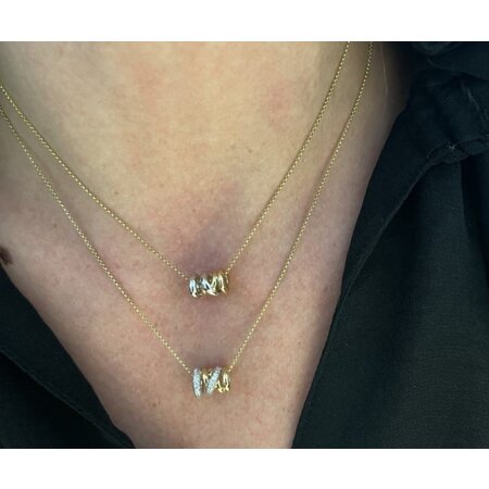 Katinka Berretty Katinka Berretty Collier Diamond Xpression Small 14k Bicolor met diamant 01CGW012BR