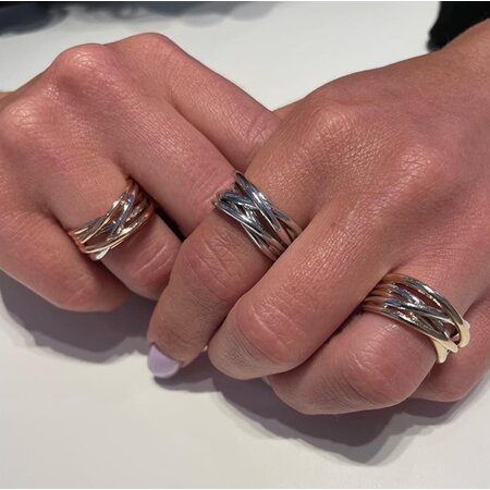 Katinka Berretty Katinka Berretty Ring Just Elegant 14k Bicolor 04RGW050