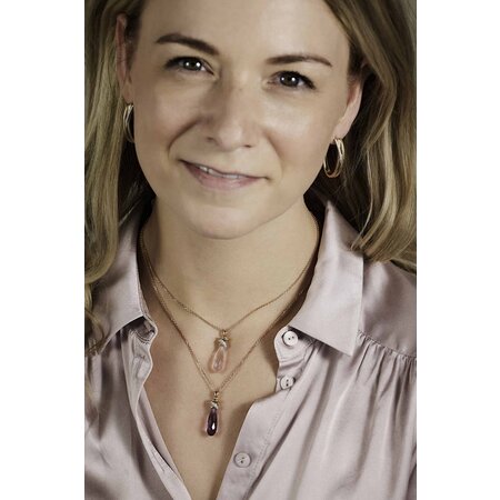 Katinka Berretty Katinka Berretty Creolen Elegant Xpression Large 14k Geelgoud met diamant 06OGW031BR